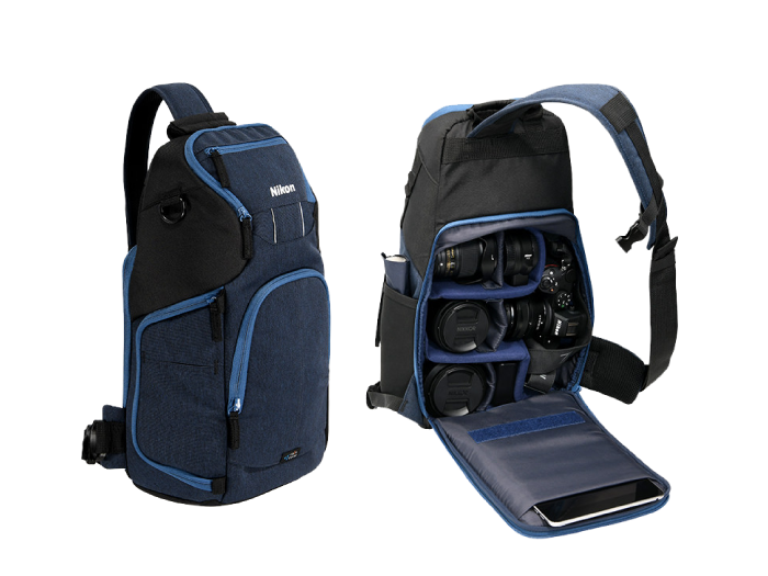Nikon 運動單肩攝影包 藍 相機配件 Nikon 單眼數位相機