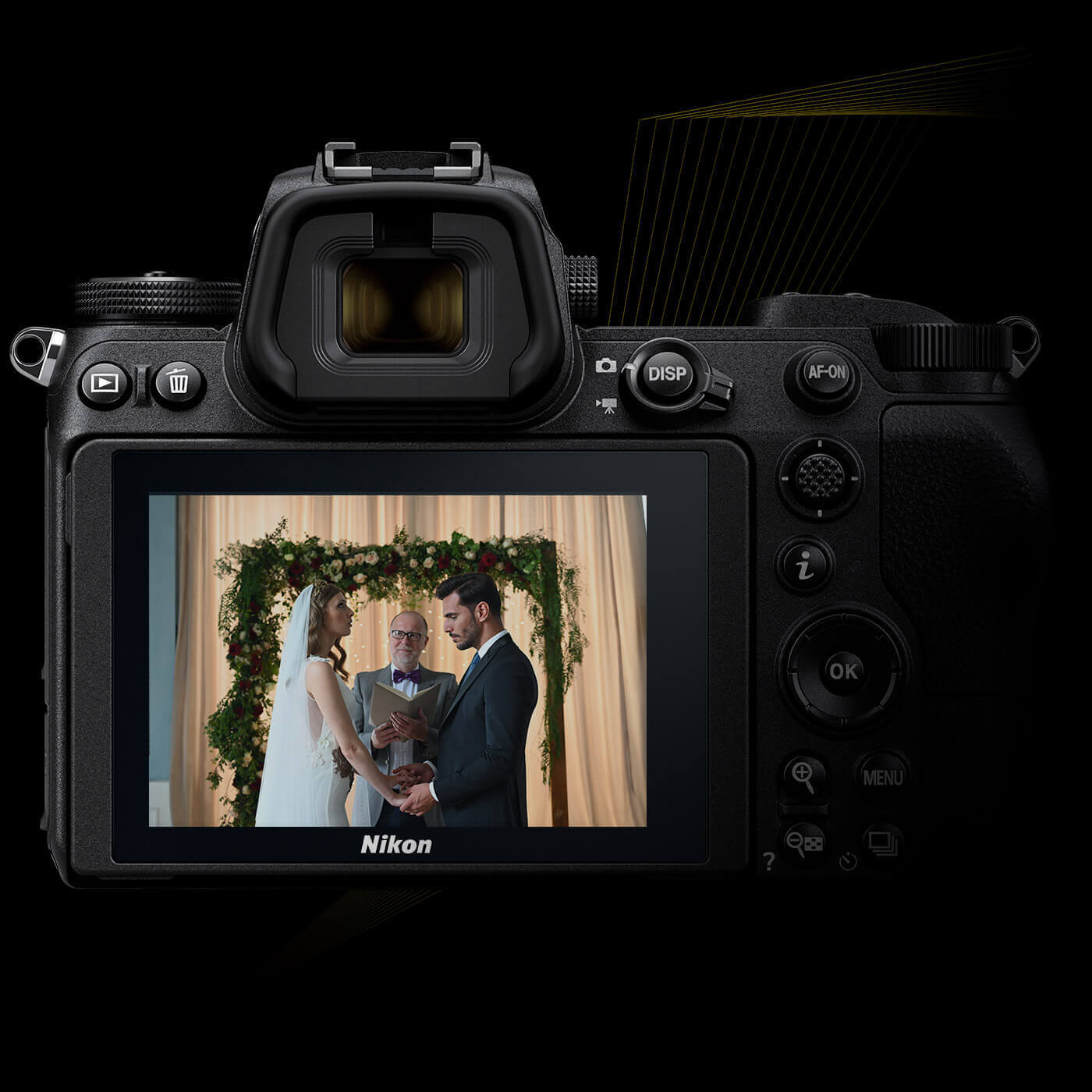Nikon Z 系列機身背面螢幕官方參考圖