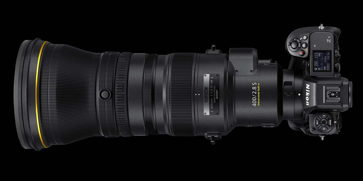 Product photo of the Z 9 and NIKKOR Z 400mm f/2.8 TC VR S lens